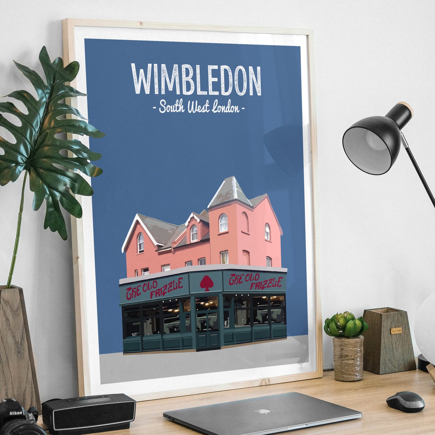 Wimbledon print, The Old Frizzle pub