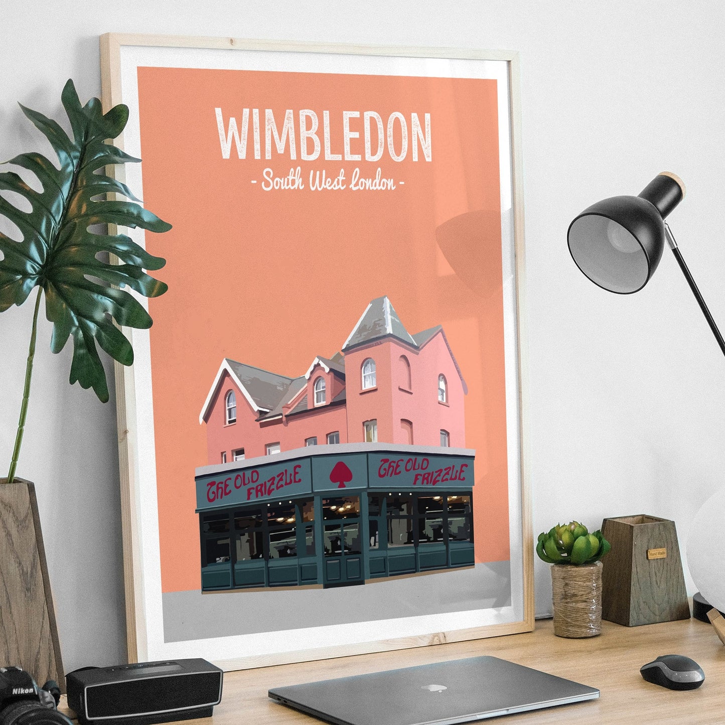 Wimbledon print, The Old Frizzle pub