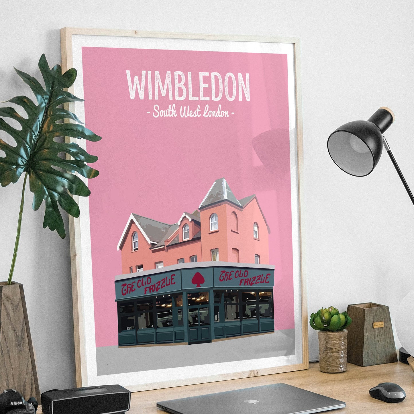 Wimbledon print, The Old Frizzle pub