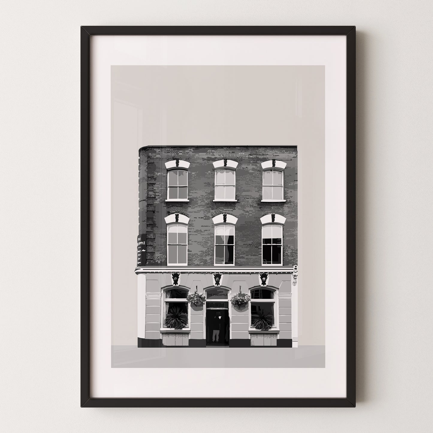 Kentish Town print, The Pineapple pub