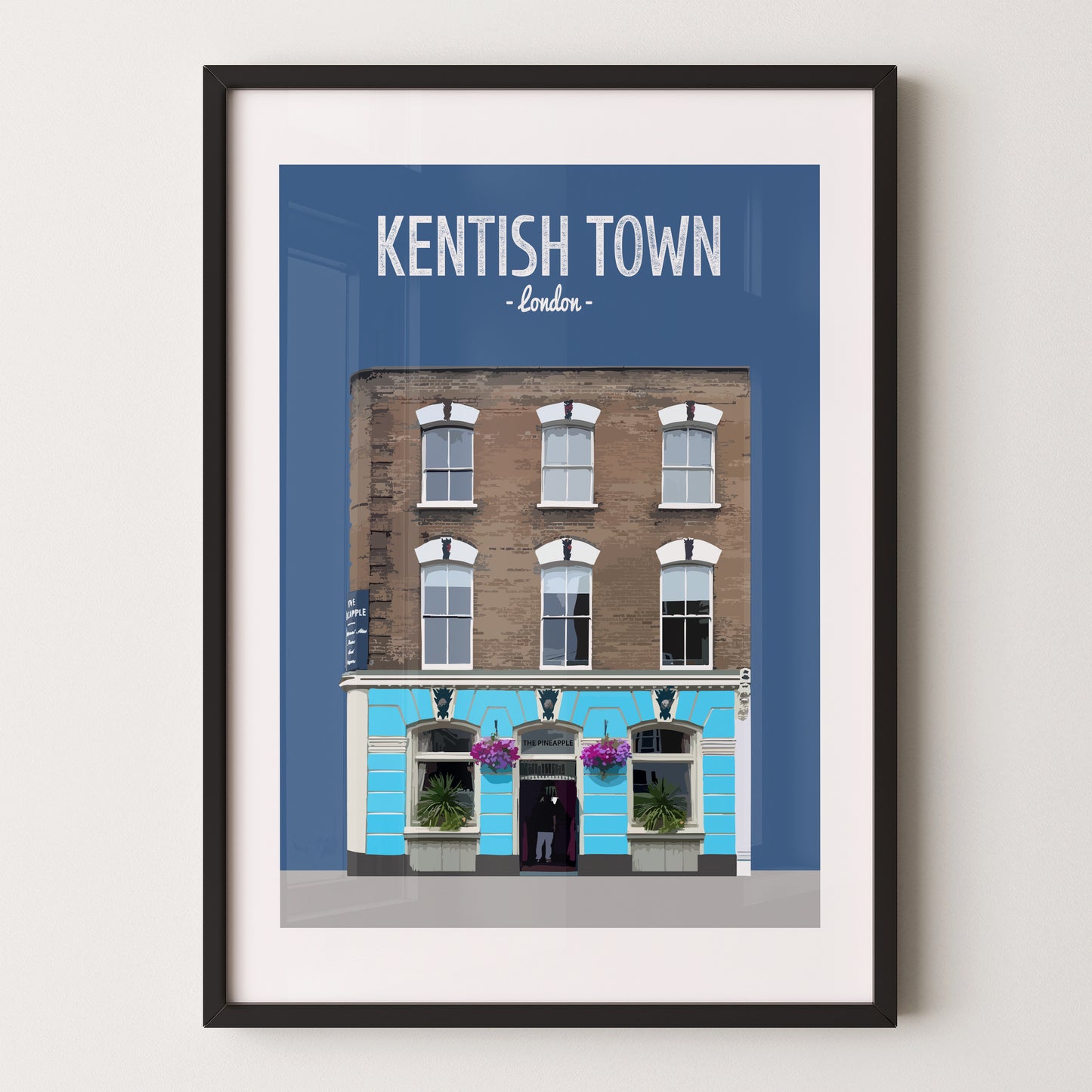 Kentish Town print, The Pineapple pub