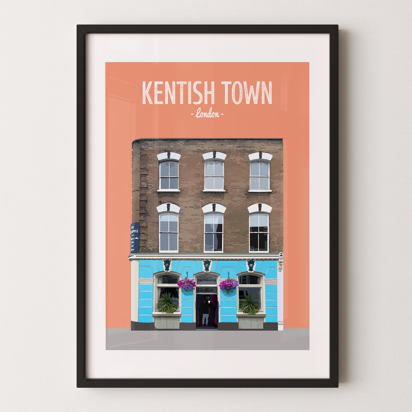 Kentish Town print, The Pineapple pub