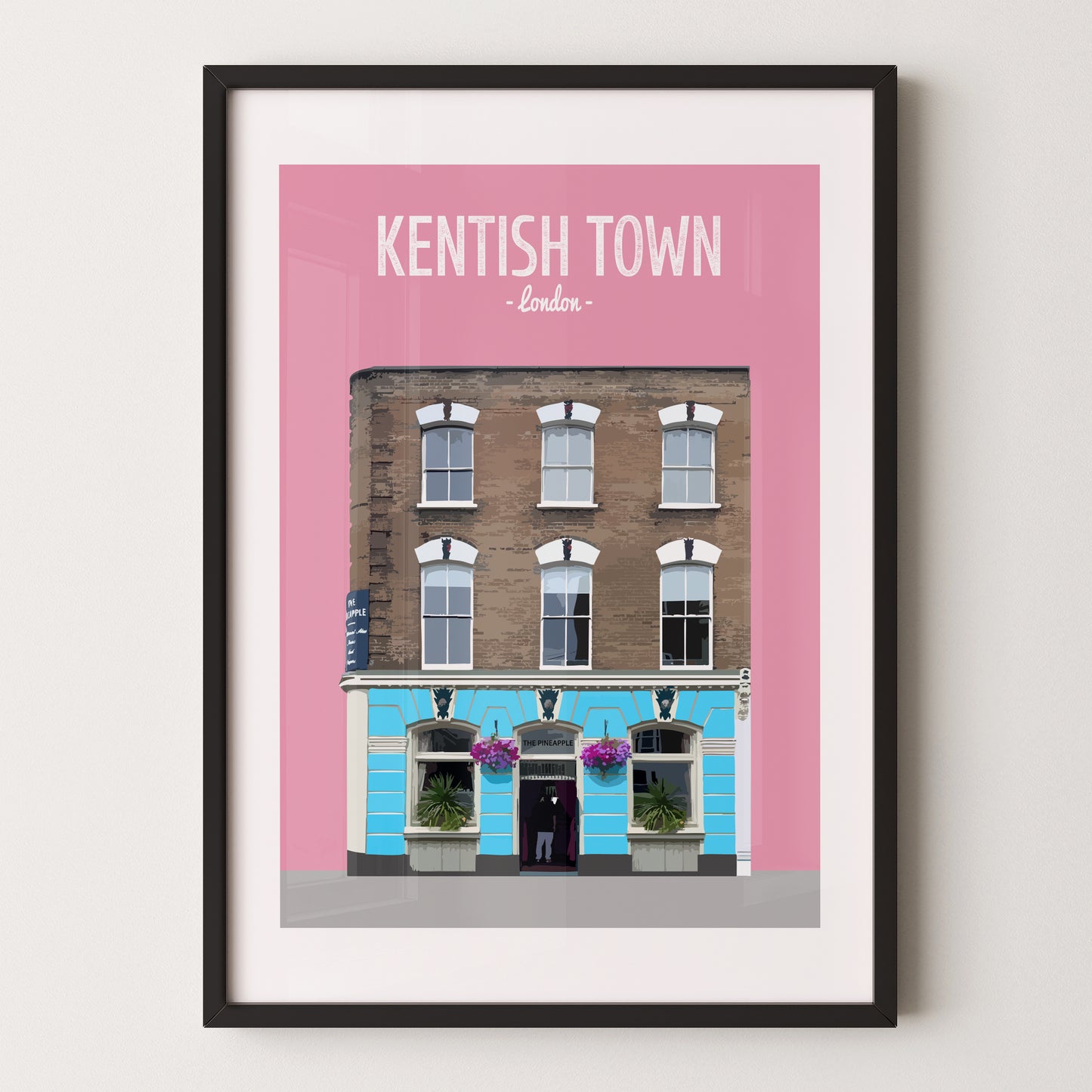 Kentish Town print, The Pineapple pub