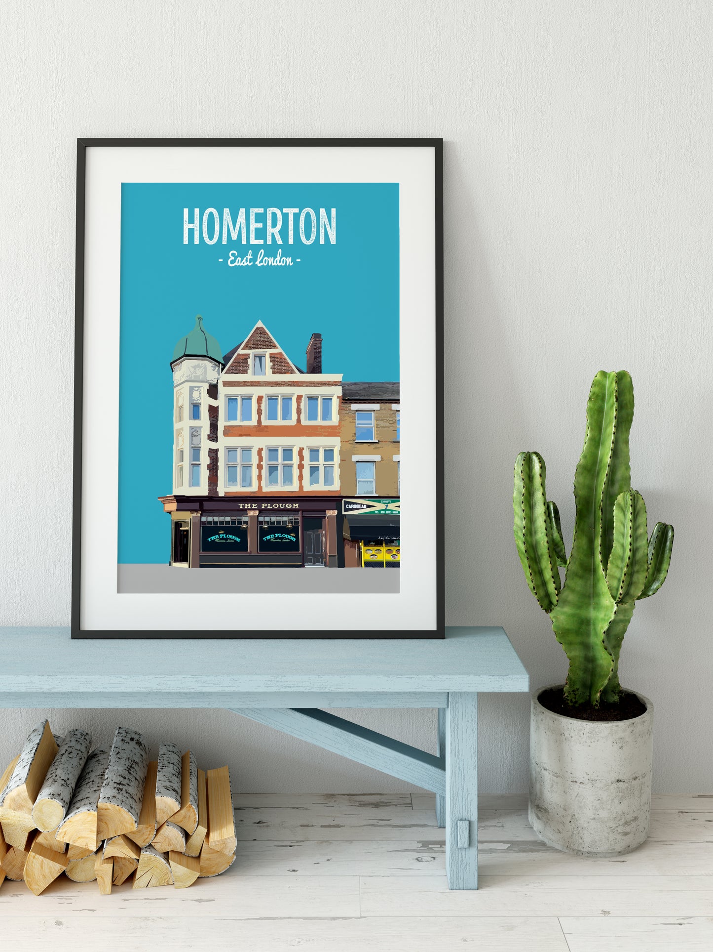 Homerton print, The Plough pub