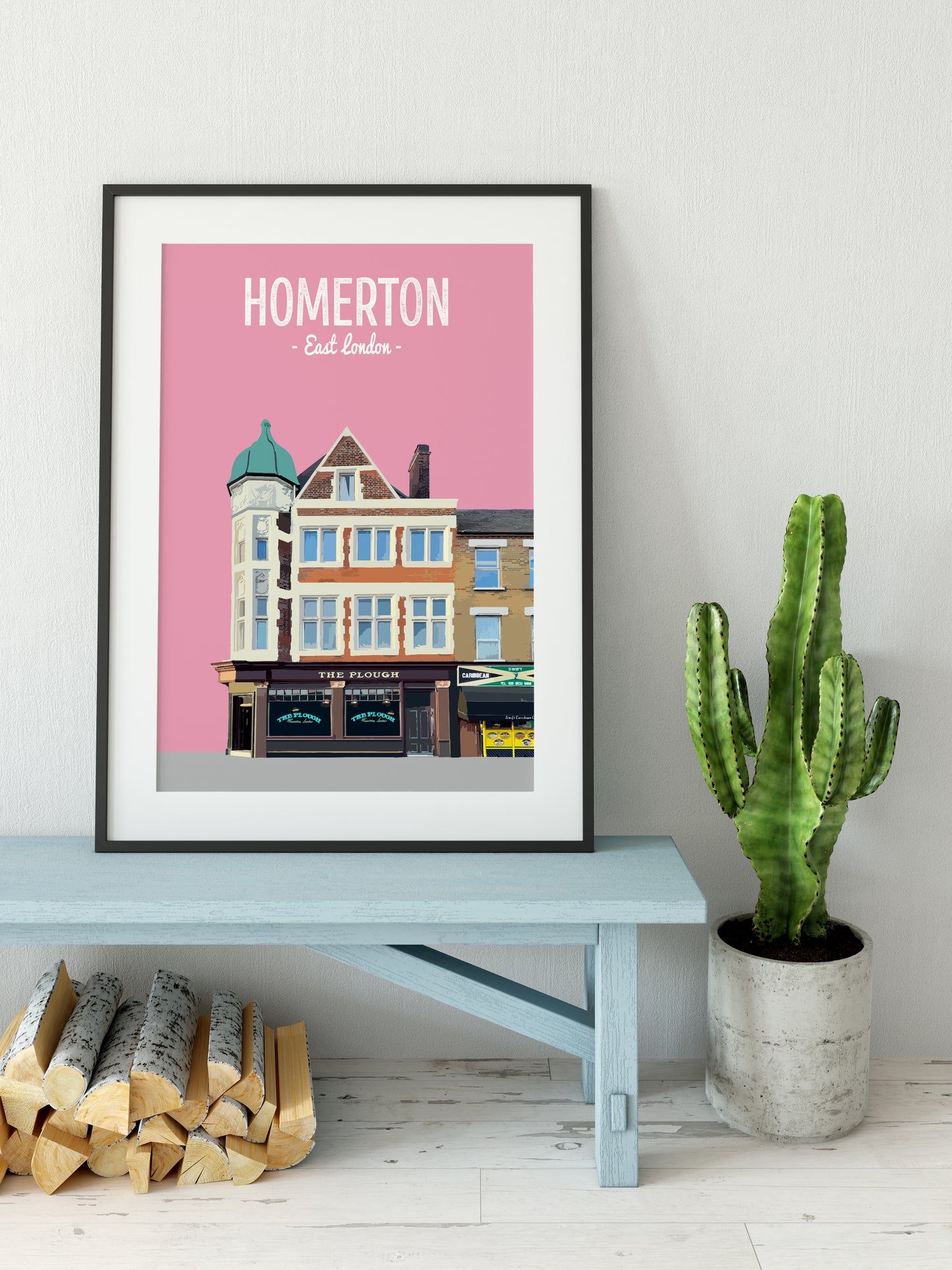 Homerton print, The Plough pub