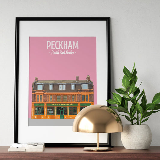 Peckham print, The Prince of Peckham pub