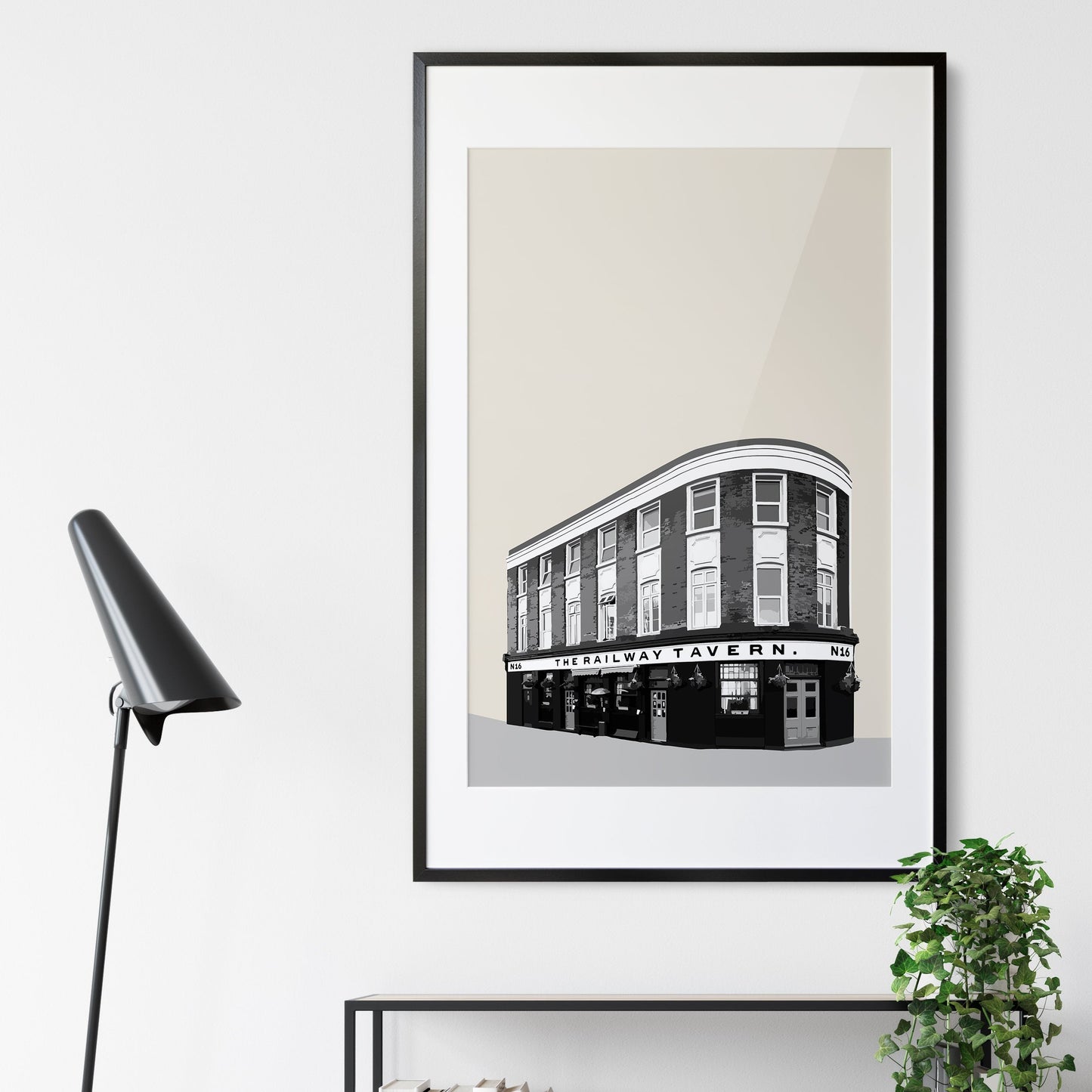 Dalston print, The Railway Tavern