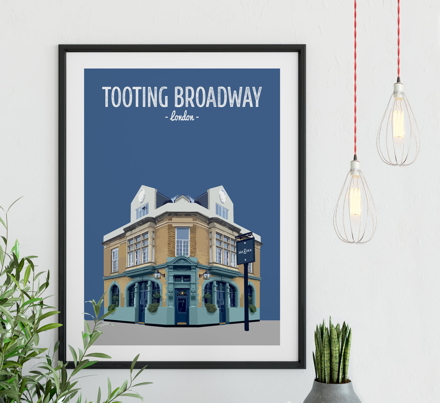 Tooting Broadway print, The Selkirk pub