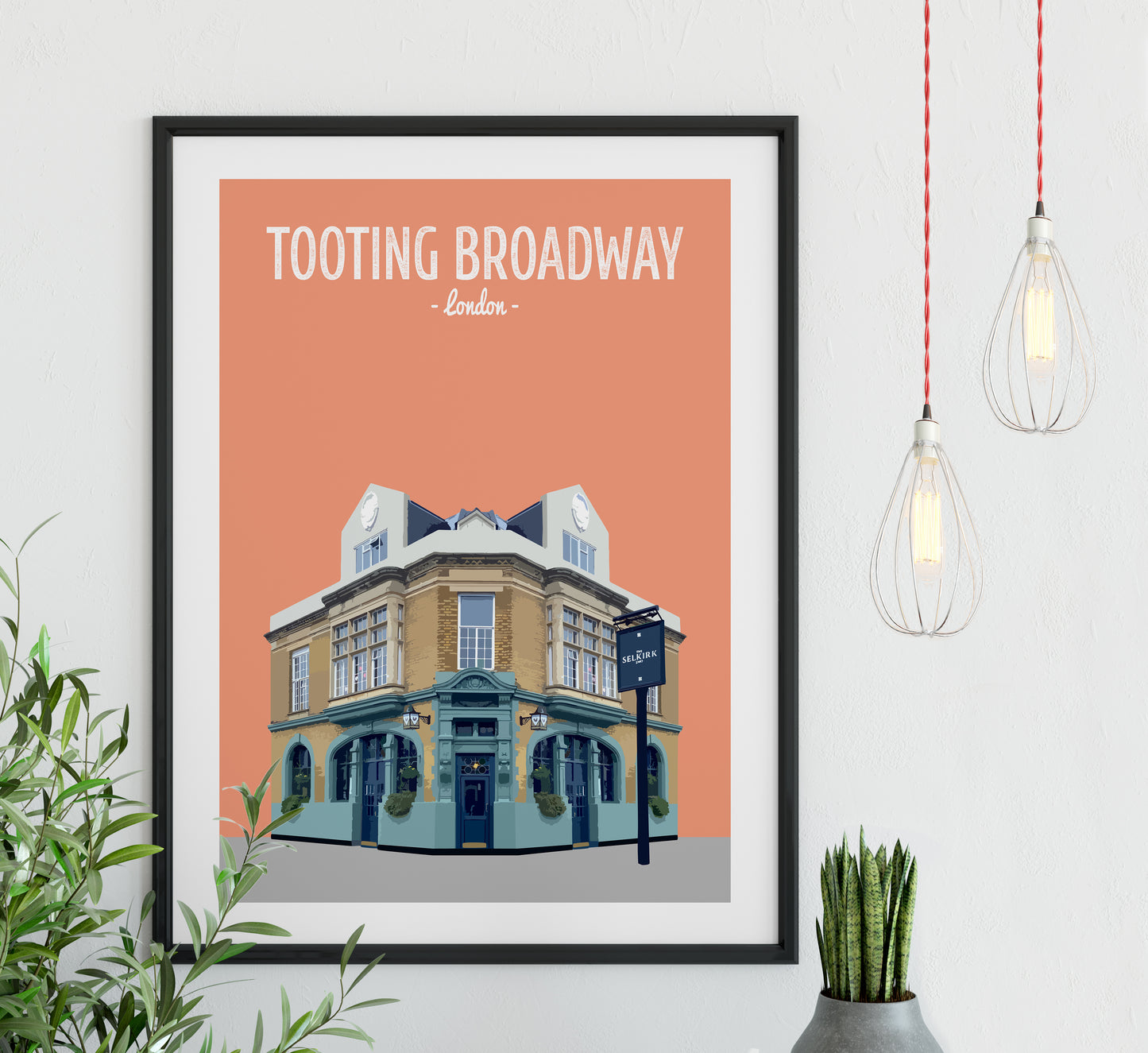 Tooting Broadway print, The Selkirk pub