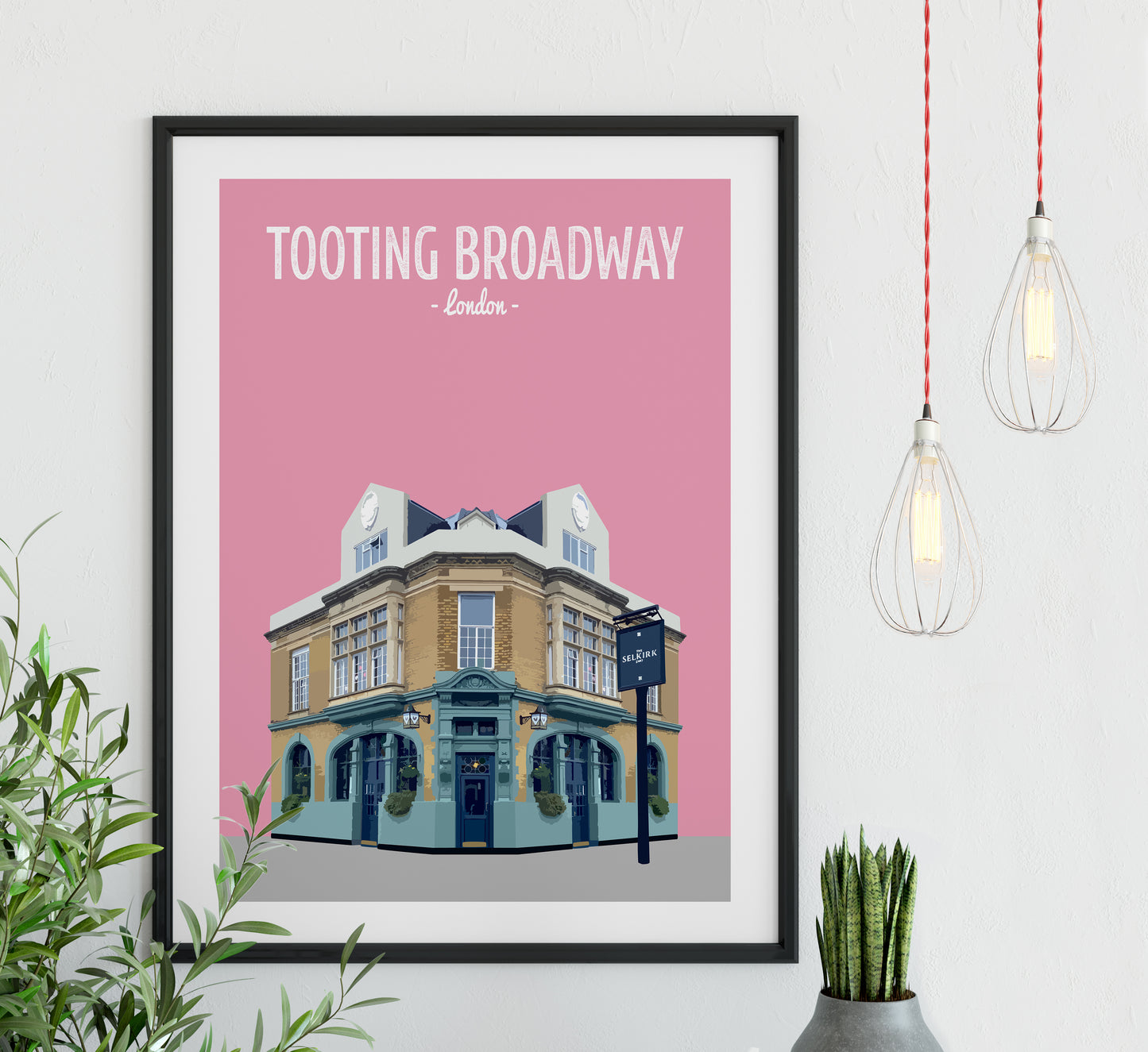 Tooting Broadway print, The Selkirk pub