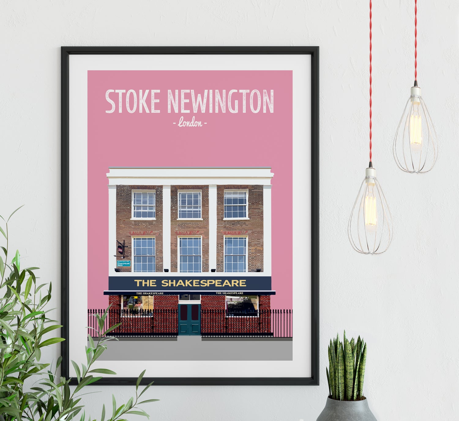 The Shakespeare pub print