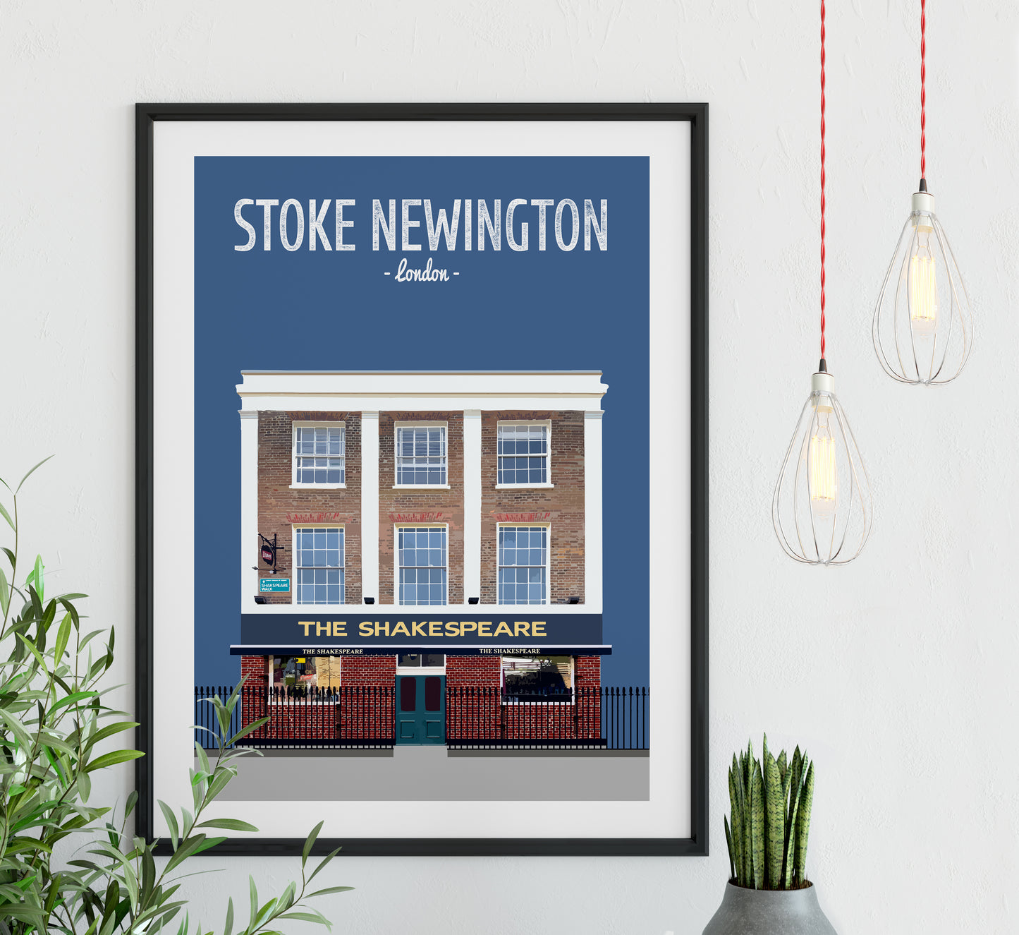 Stoke Newington print, The Shakespeare pub