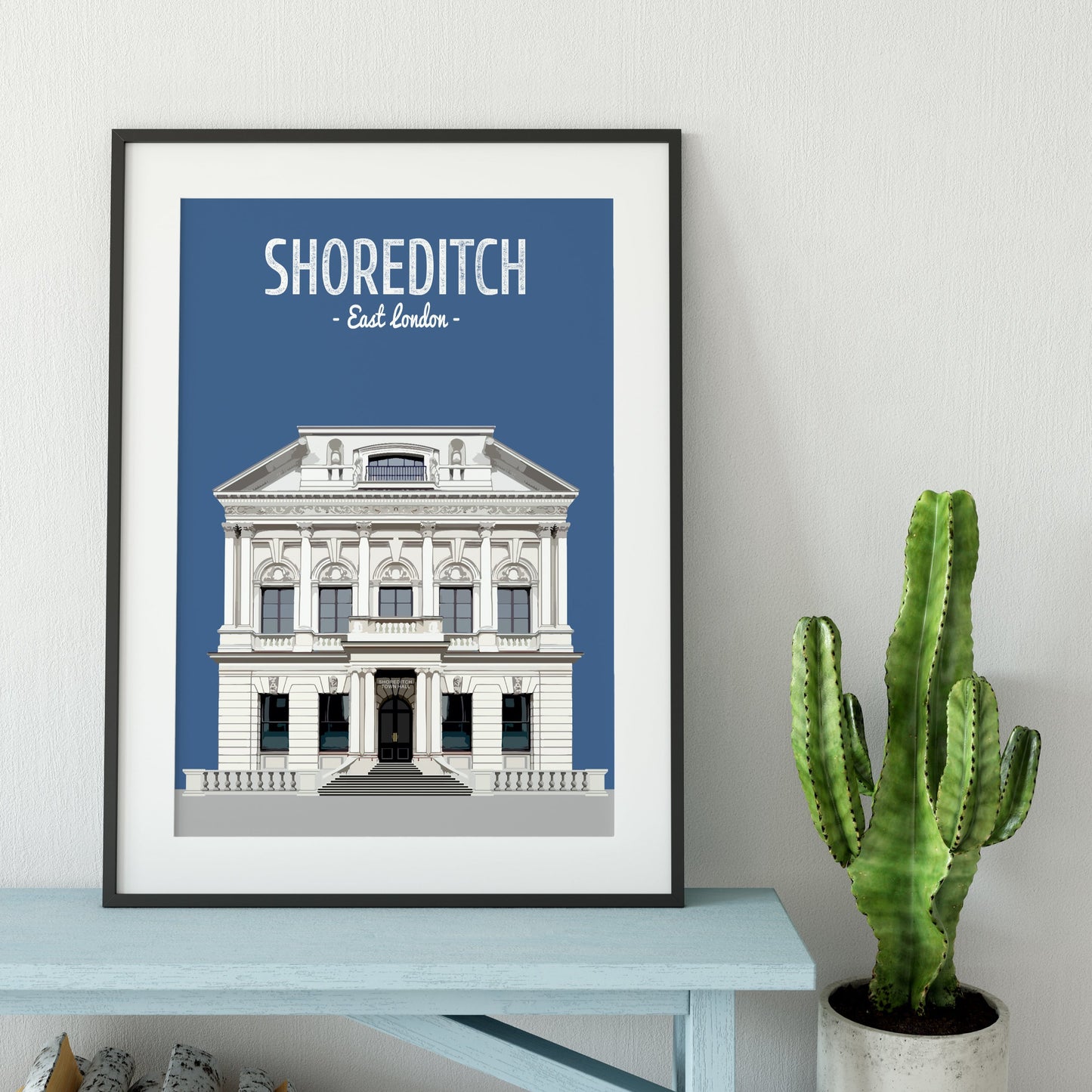 Shoreditch print, The Shoreditch Town Hall