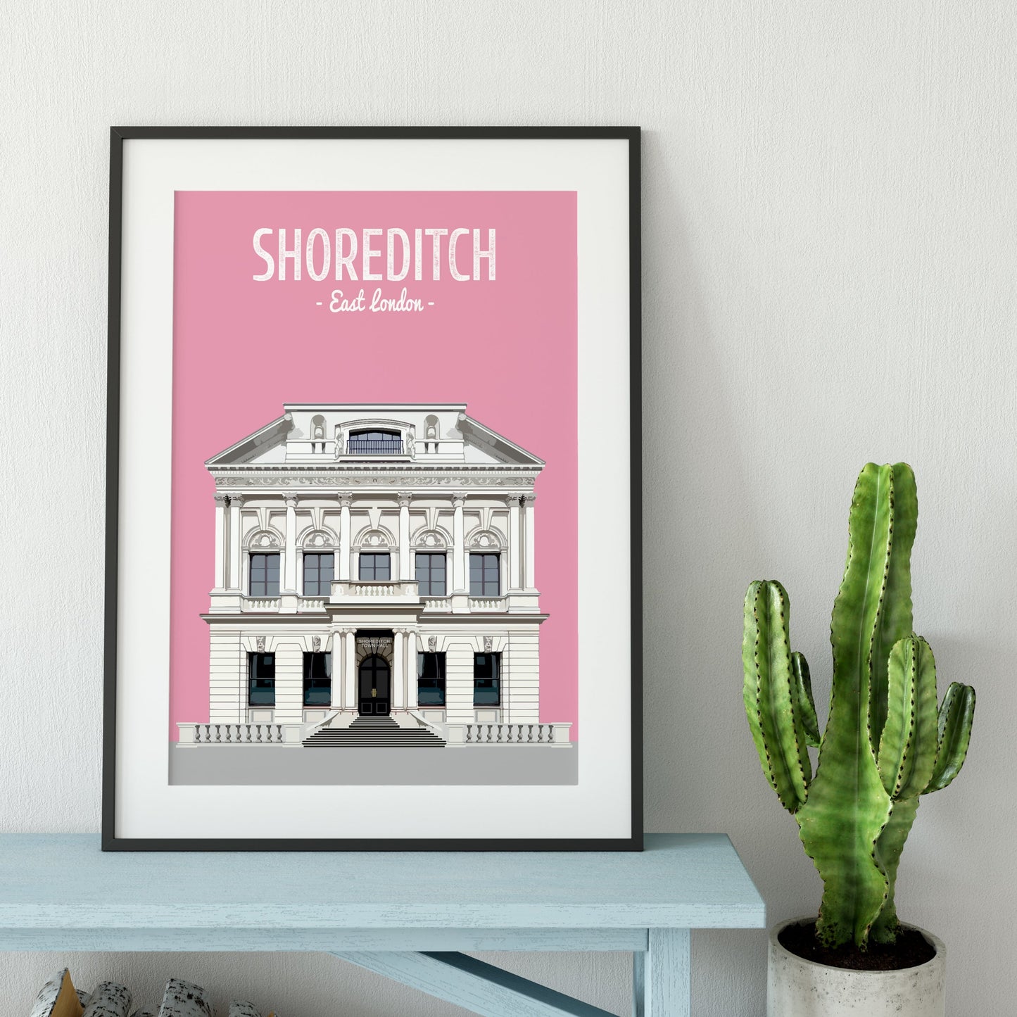 Shoreditch print, The Shoreditch Town Hall