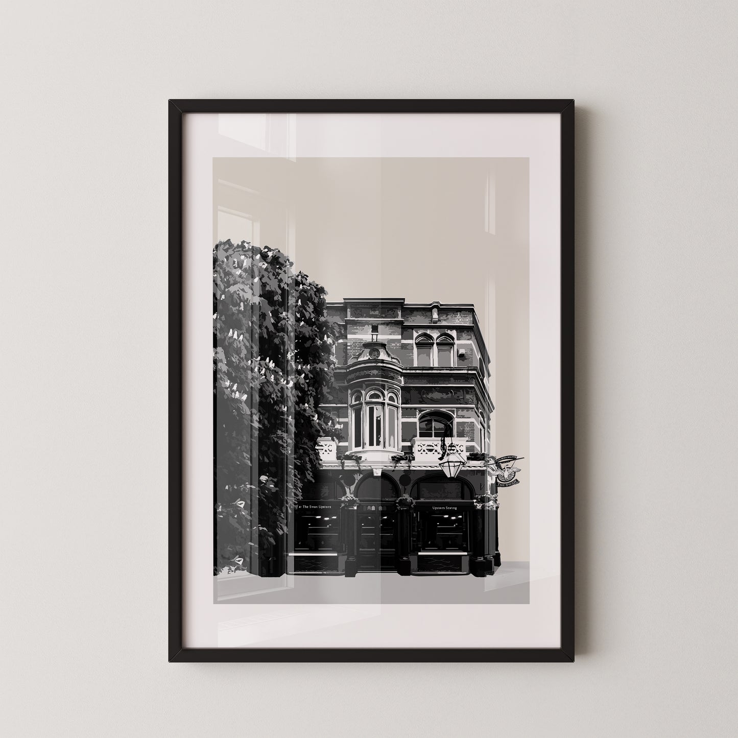 Hammersmith print, The Swan pub