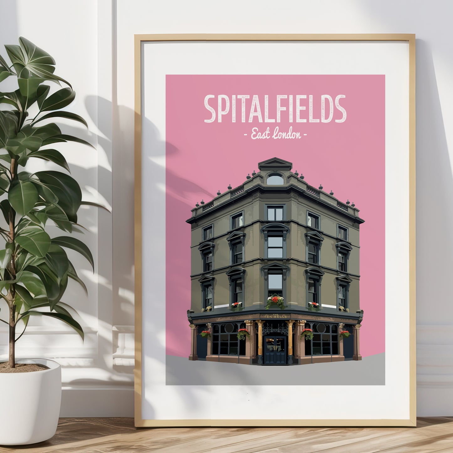 Spitalfields print, The Ten Bells pub