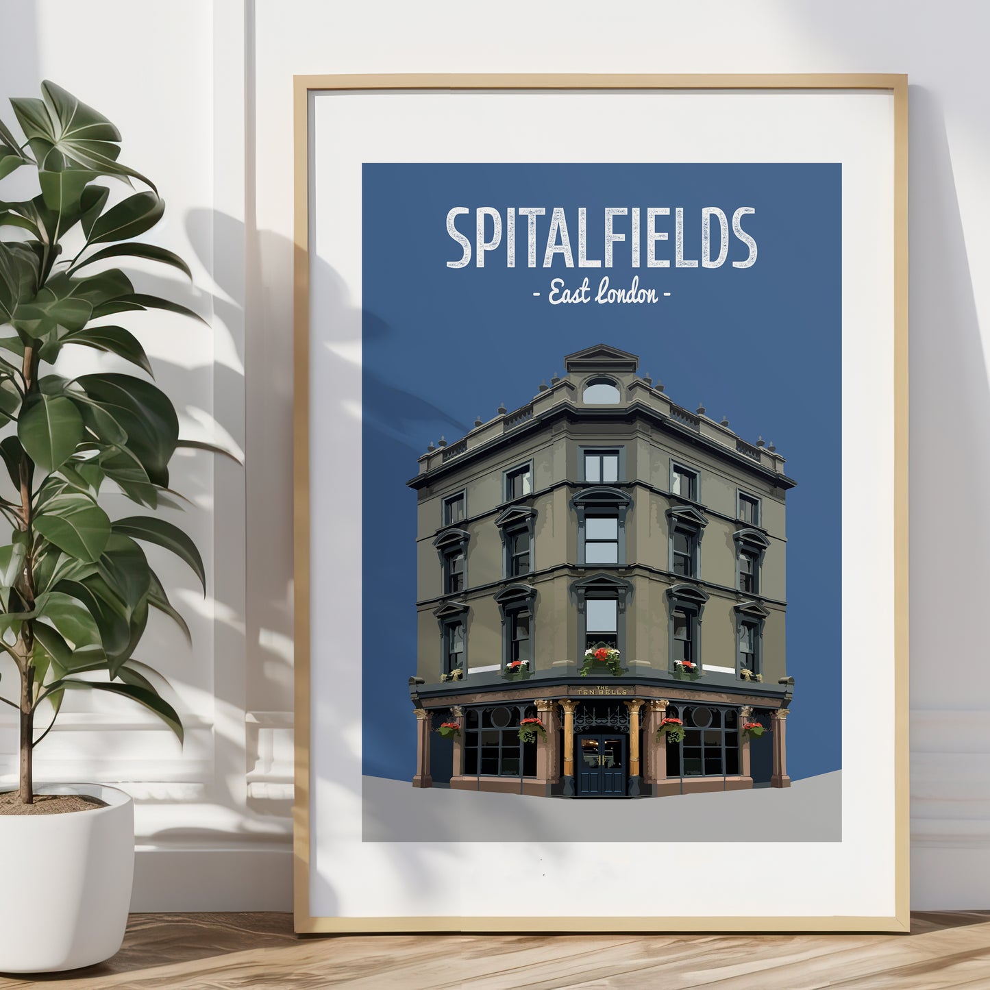 Spitalfields print, The Ten Bells pub