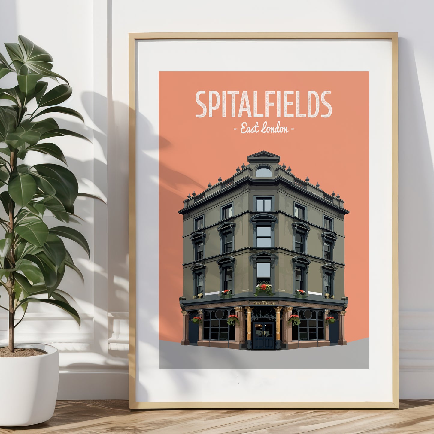 Spitalfields print, The Ten Bells pub