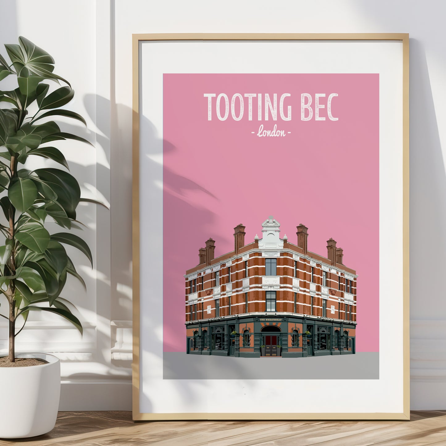 Tooting Bec print, The Wheatsheaf pub