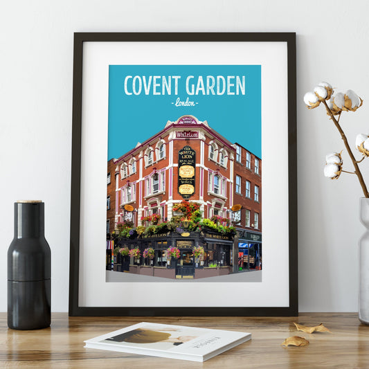 Covent Garden print, The White Lion pub