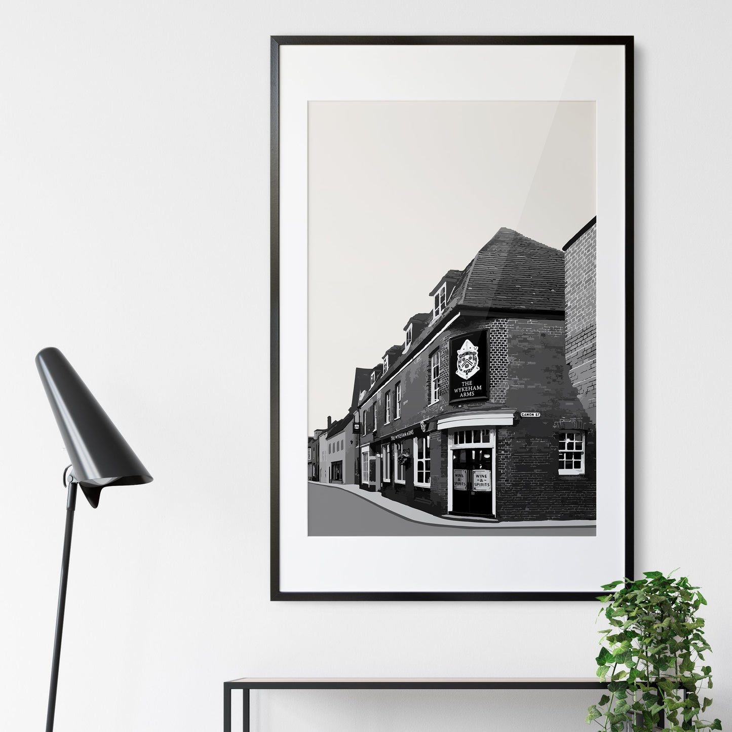 Winchester print, The Wykeham Arms pub