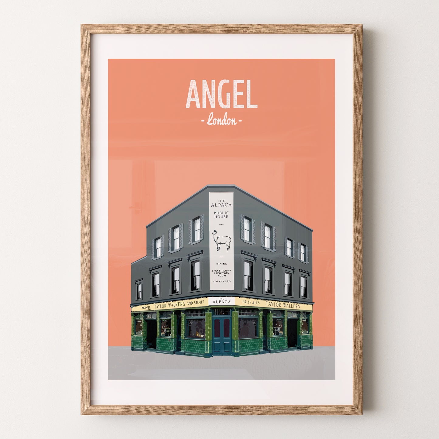 Angel print, The Alpaca pub