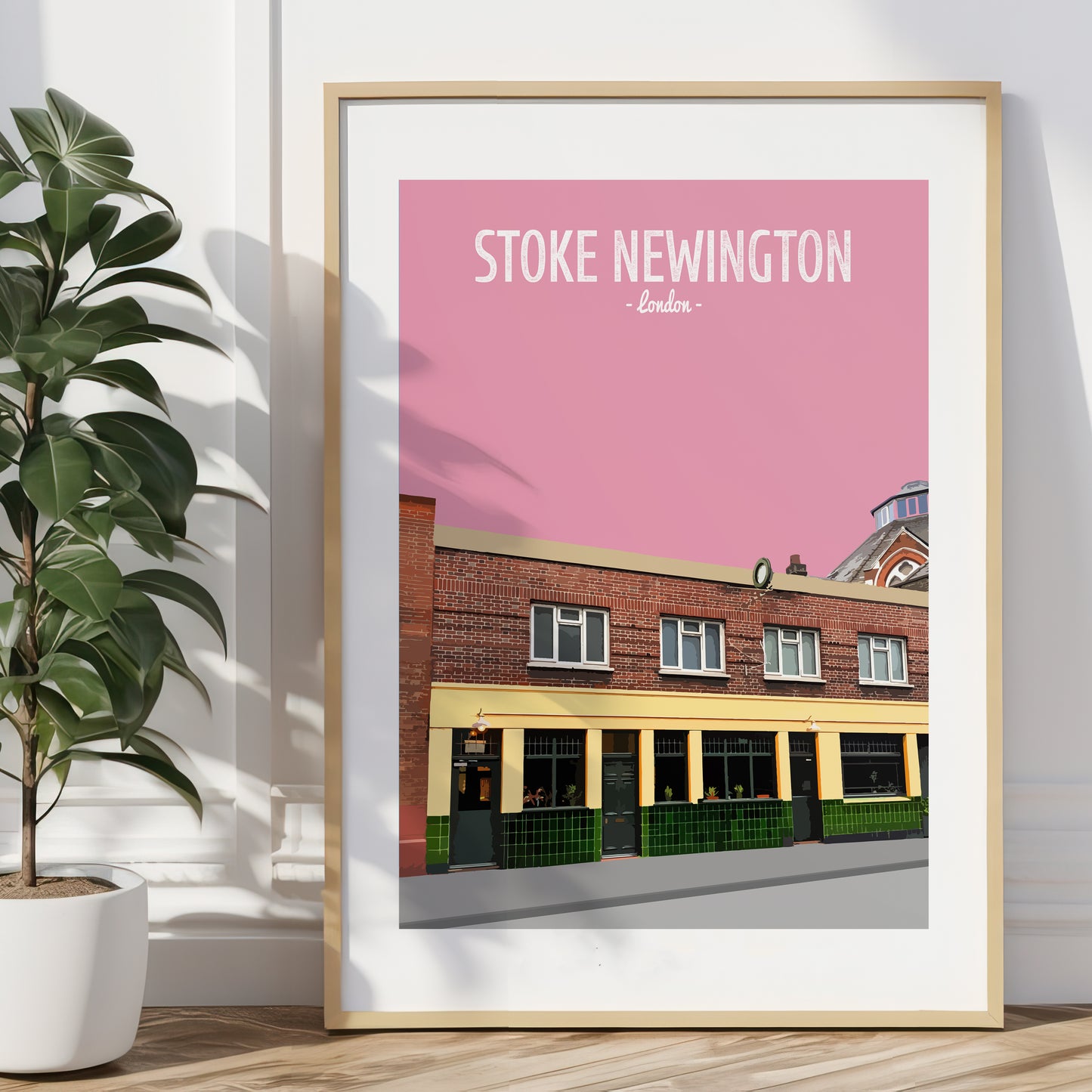 Stoke Newington print, The Axe pub