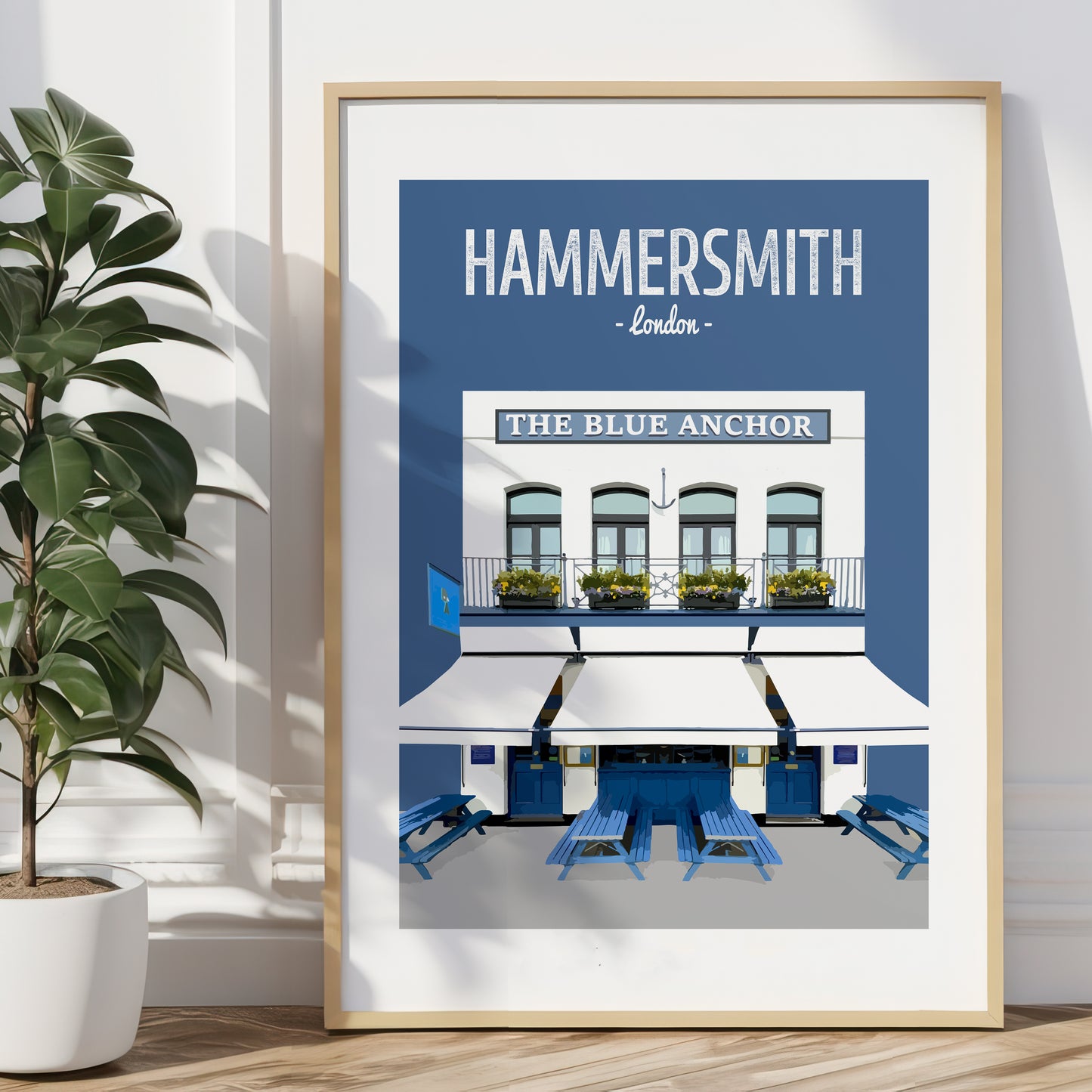 Hammersmith print, The Blue Anchor pub