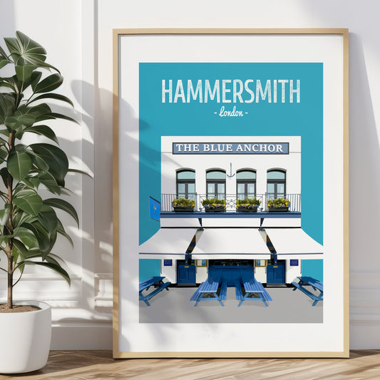 Hammersmith print, The Blue Anchor pub
