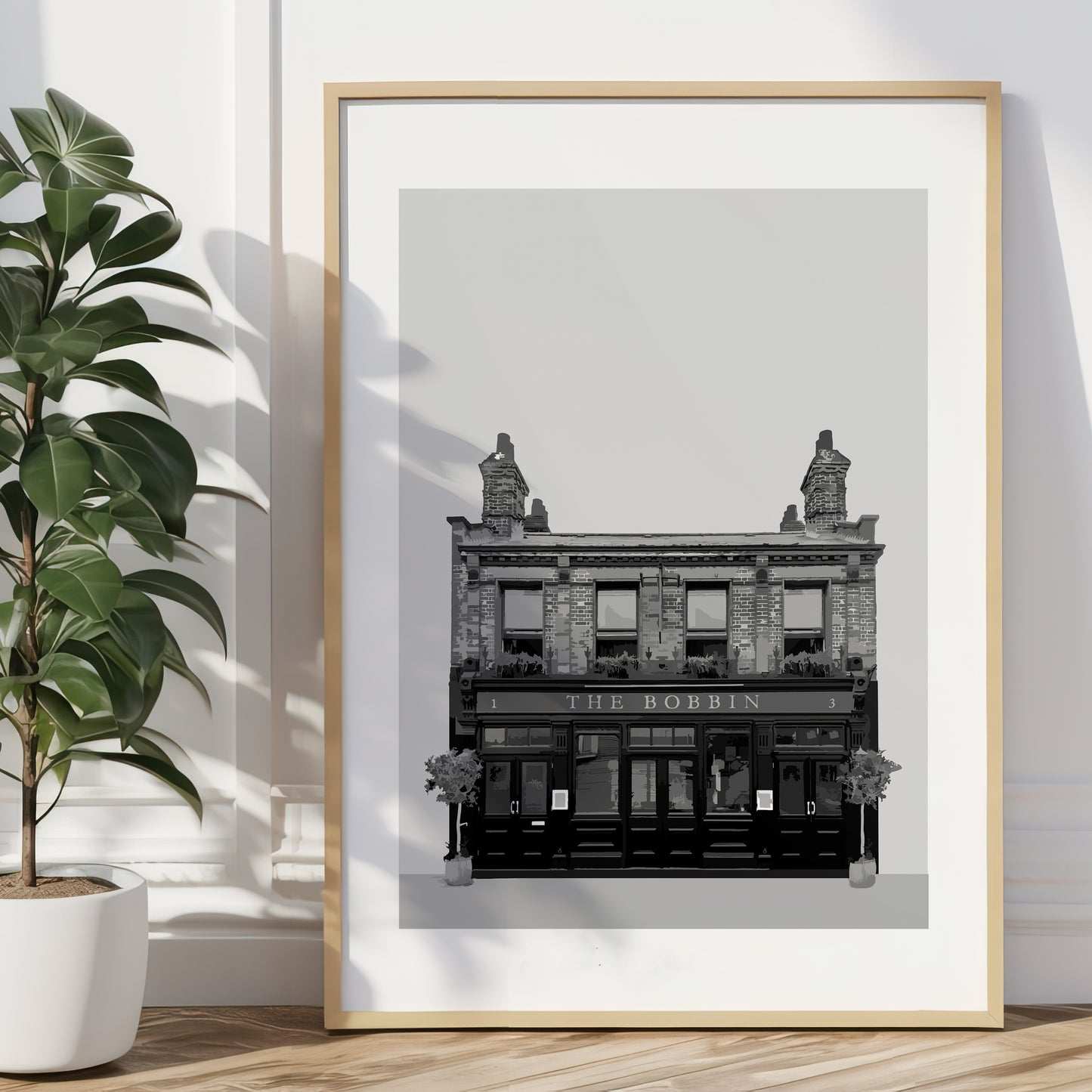 Clapham print, The Bobbin pub