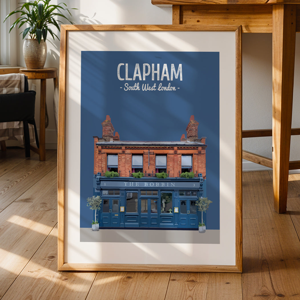 Clapham print, The Bobbin pub