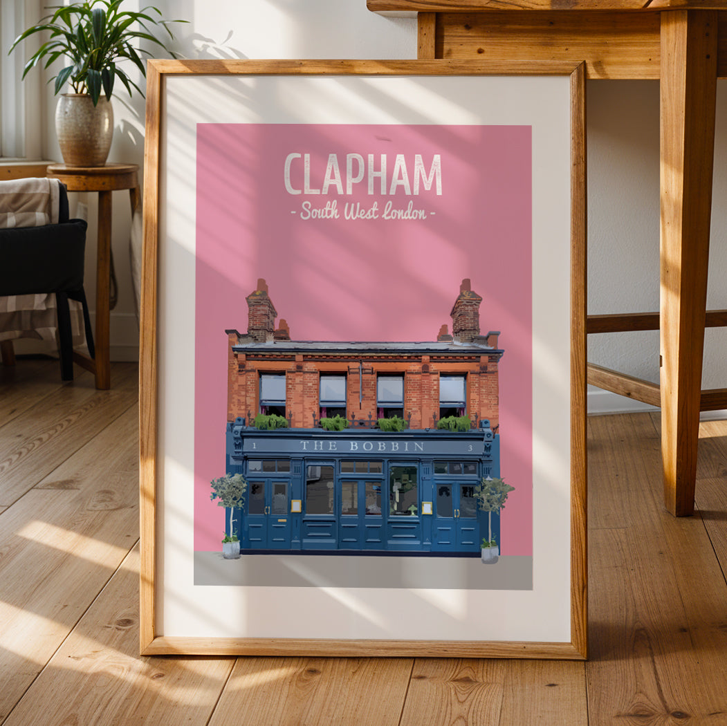 Clapham print, The Bobbin pub