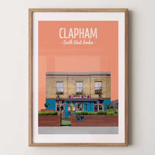 Clapham print, The Clapham Tap