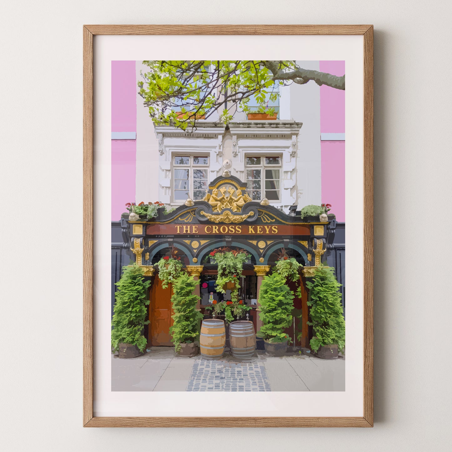 Covent Garden print, The Cross Keys pub