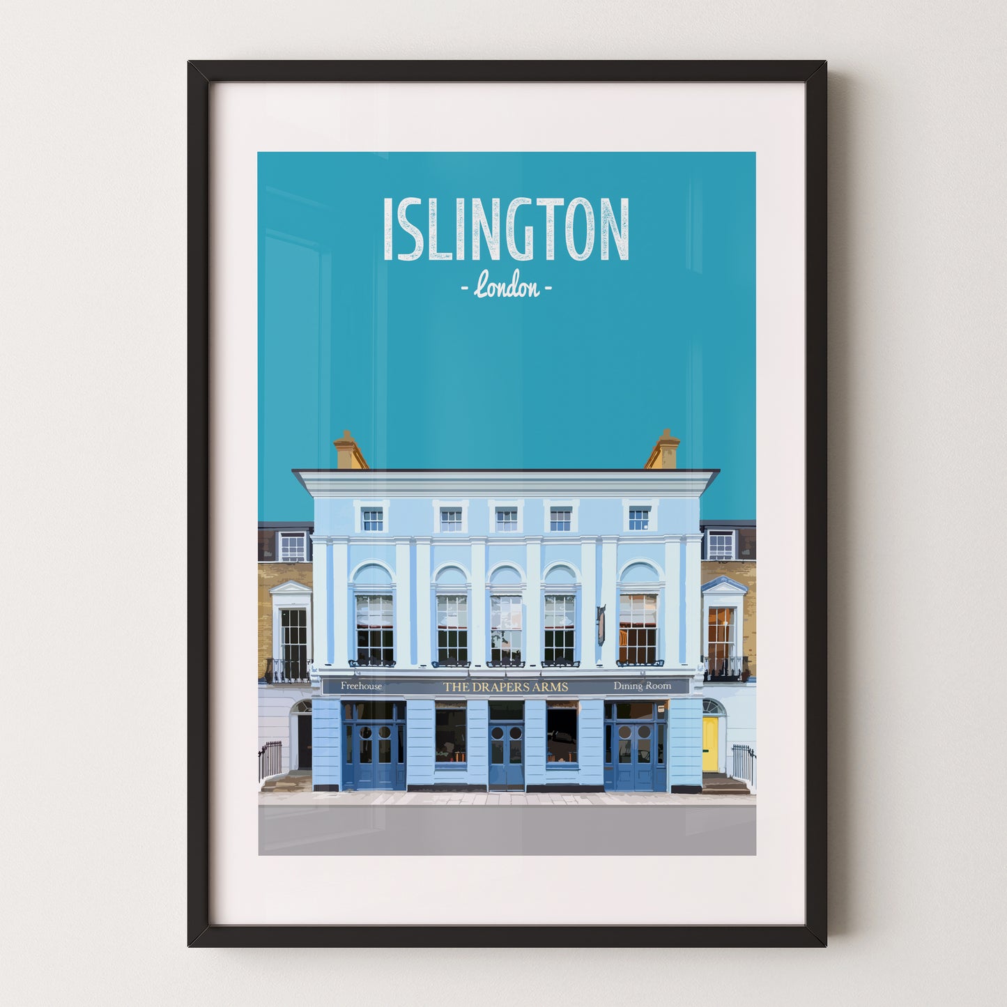 Islington print, The Drapers Arms pub