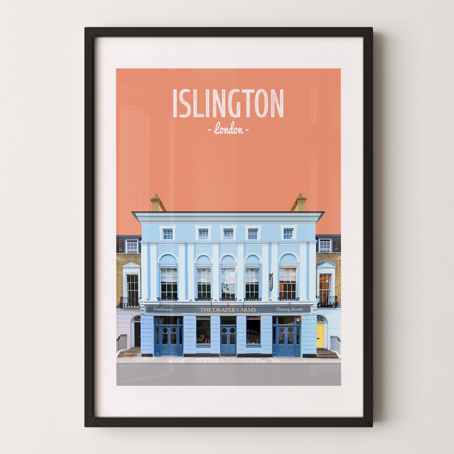 Islington print, The Drapers Arms pub