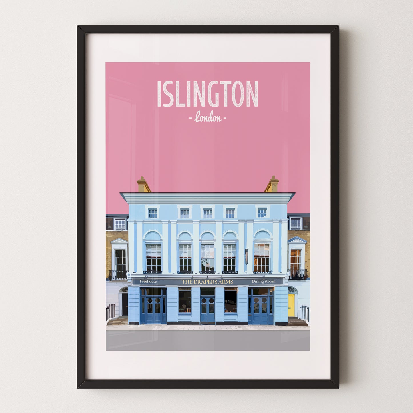 Islington print, The Drapers Arms pub