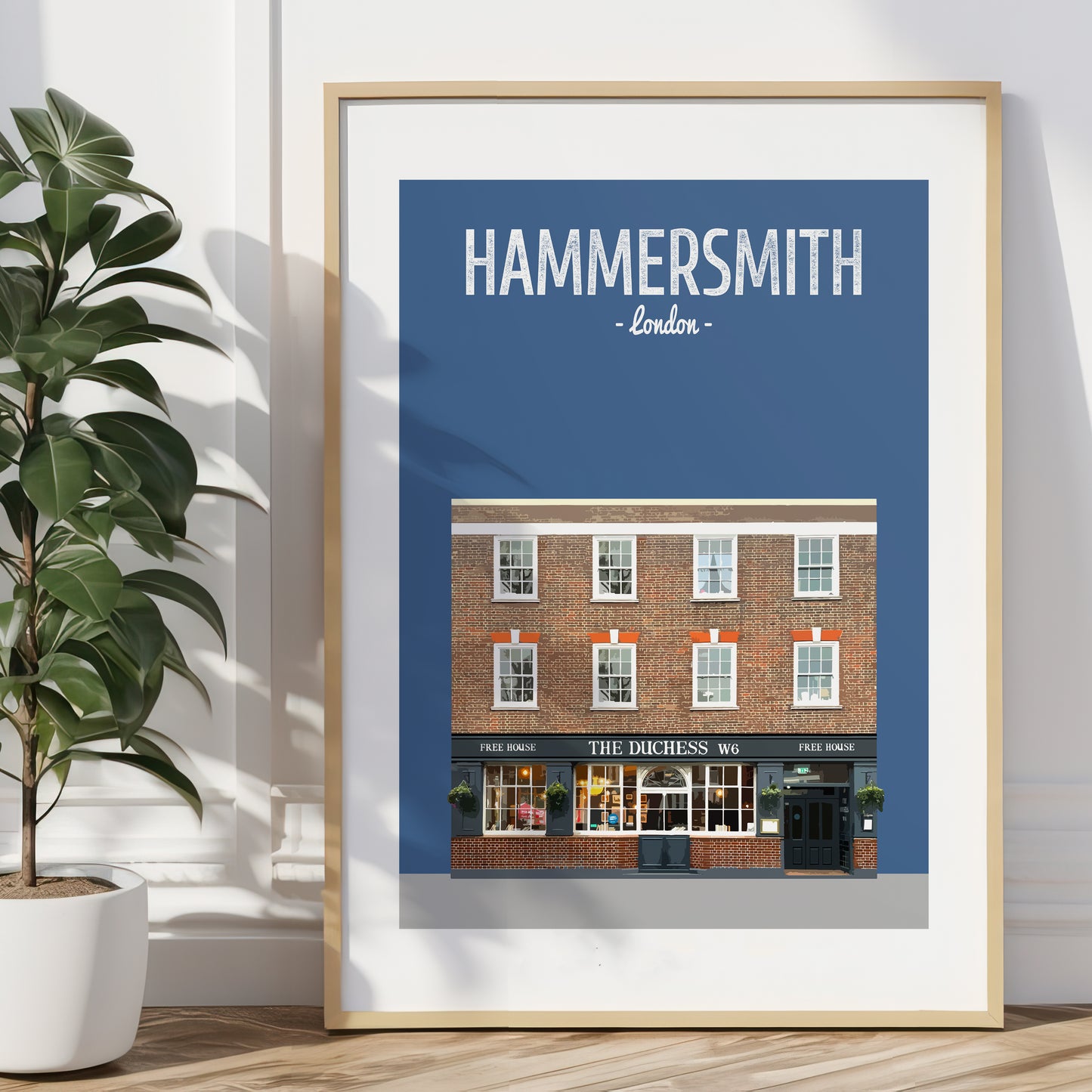 Hammersmith print, The Duchess pub