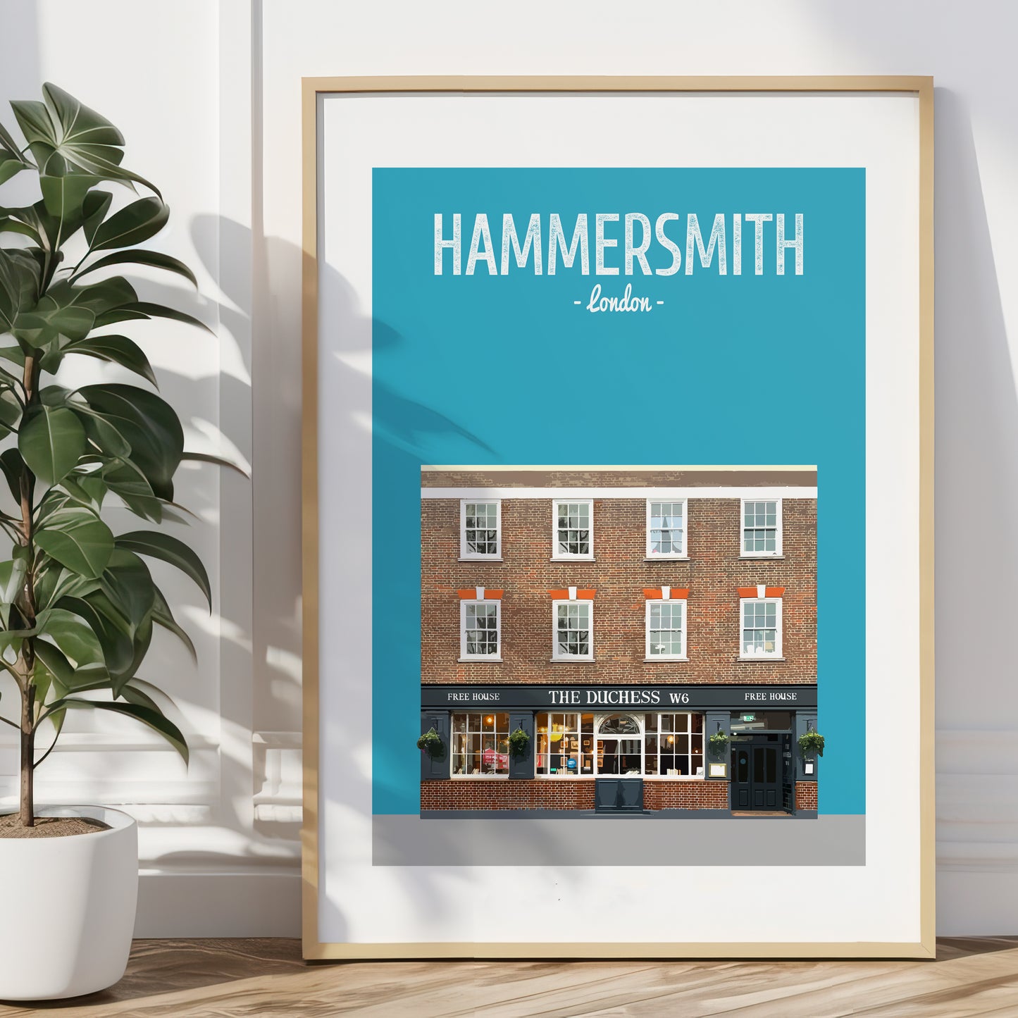 Hammersmith print, The Duchess pub