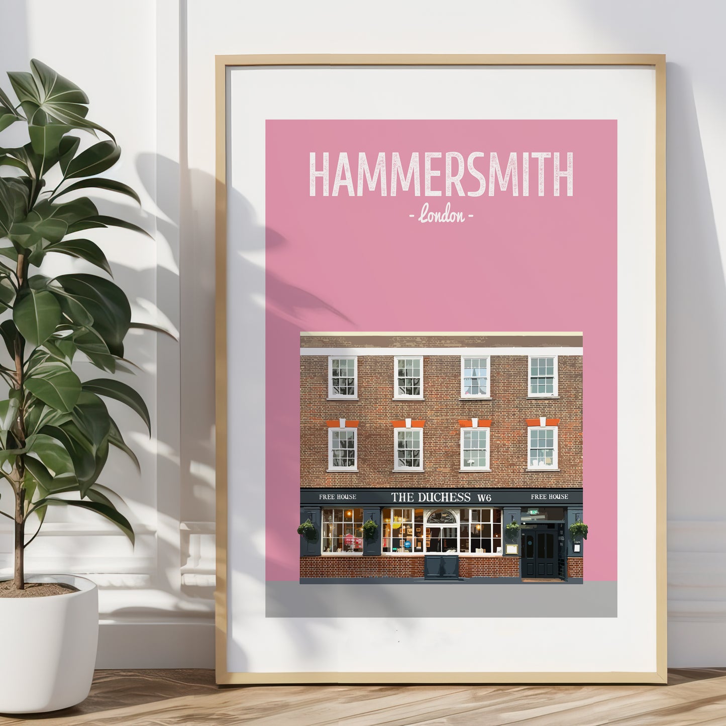 Hammersmith print, The Duchess pub