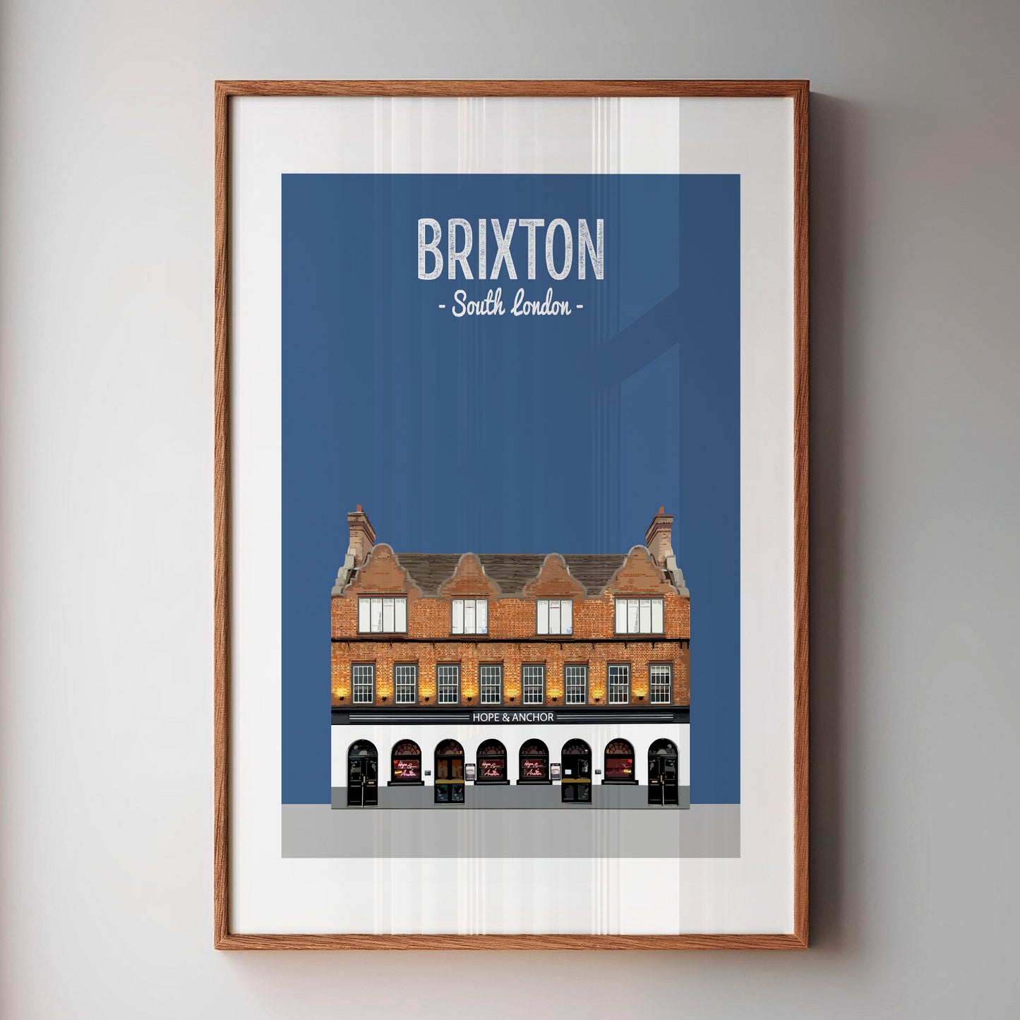 Brixton print, The Hope and Anchor pub