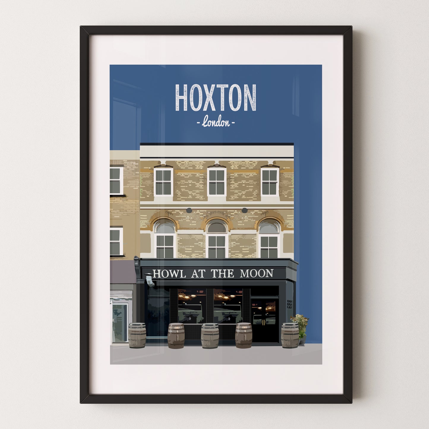 Hoxton print, The Howl at the Moon pub