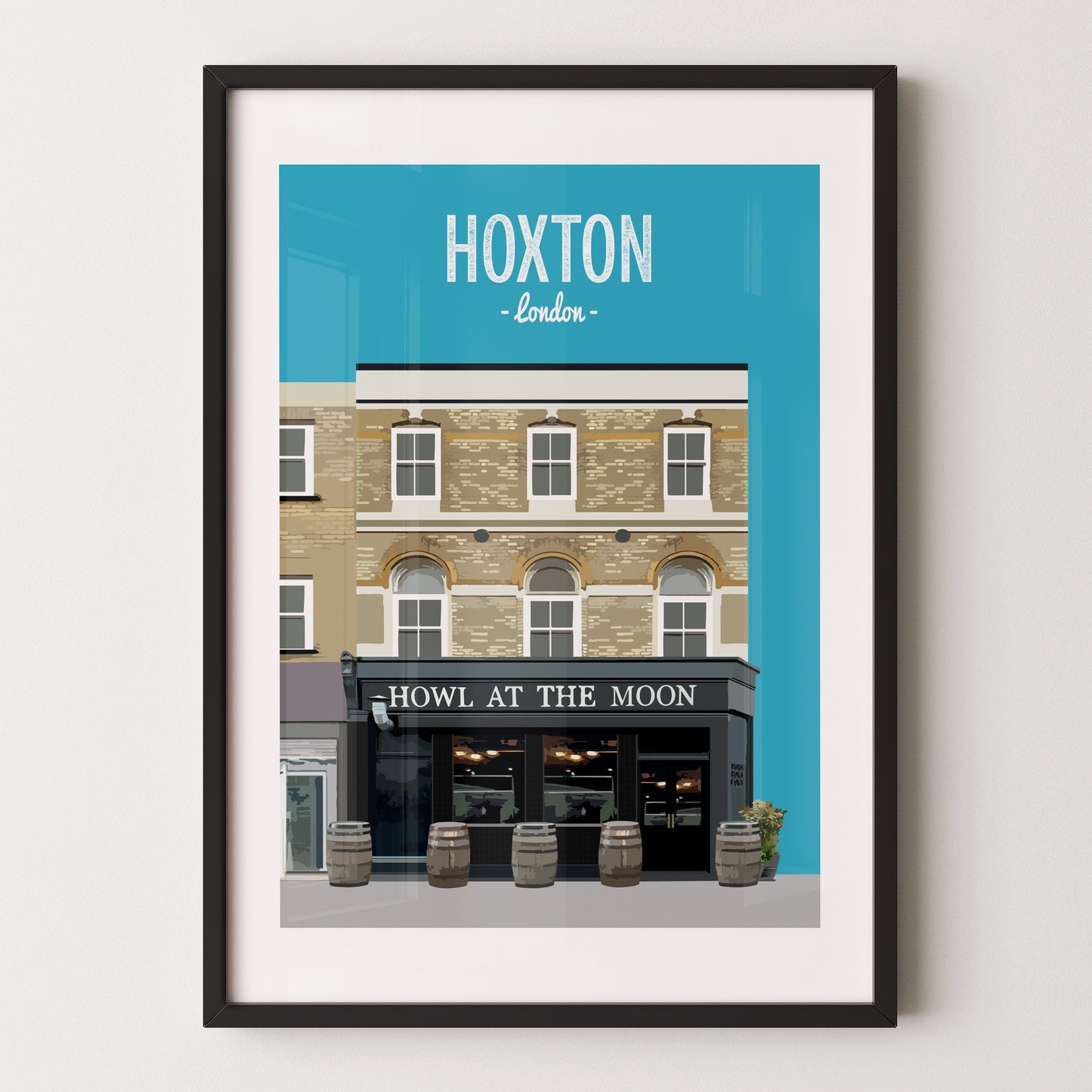 Hoxton print, The Howl at the Moon pub