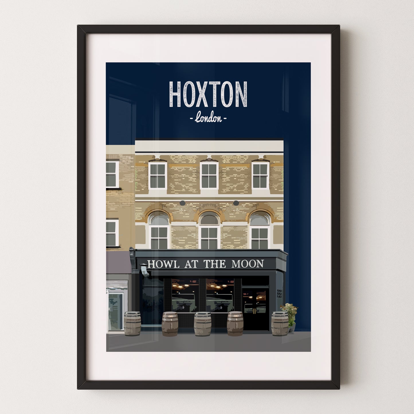 Hoxton print, The Howl at the Moon pub