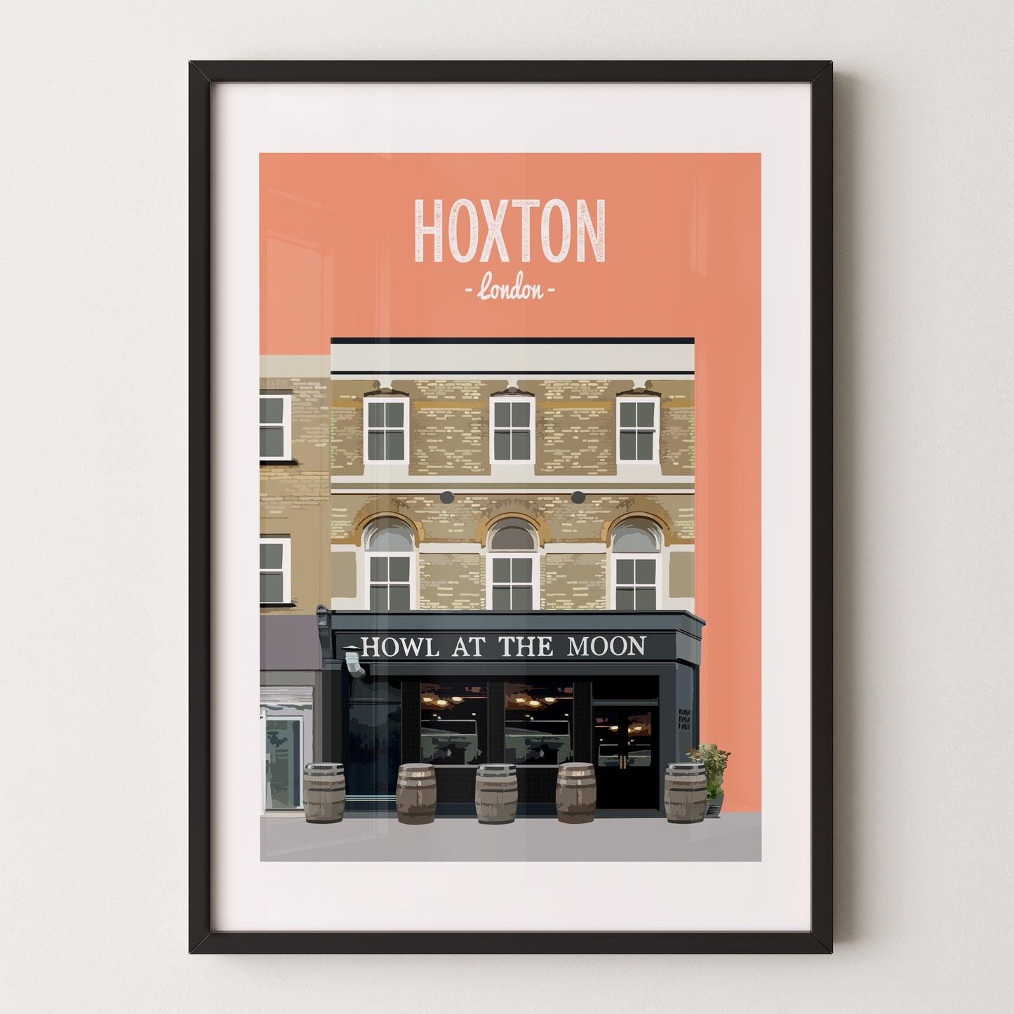 Hoxton print, The Howl at the Moon pub