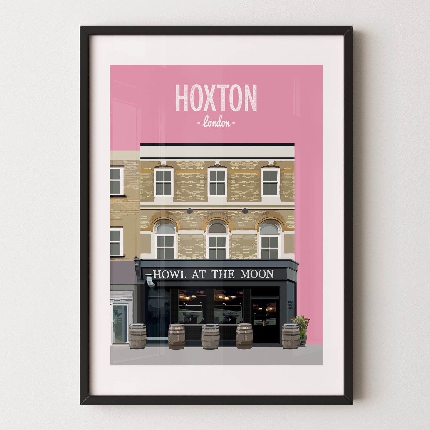 Hoxton print, The Howl at the Moon pub