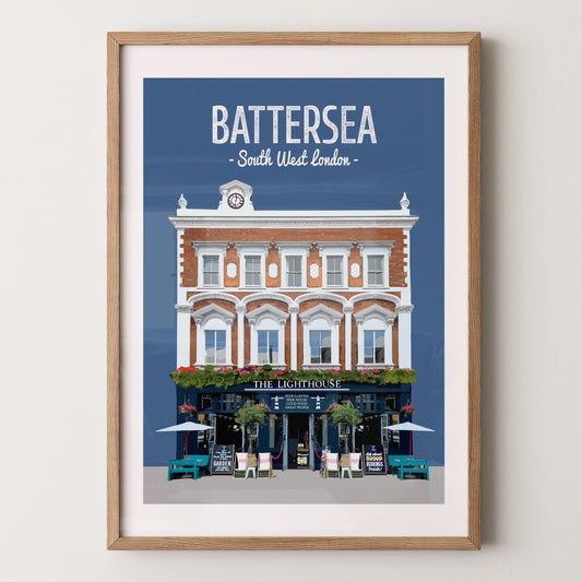 Battersea print, The Lighthouse pub