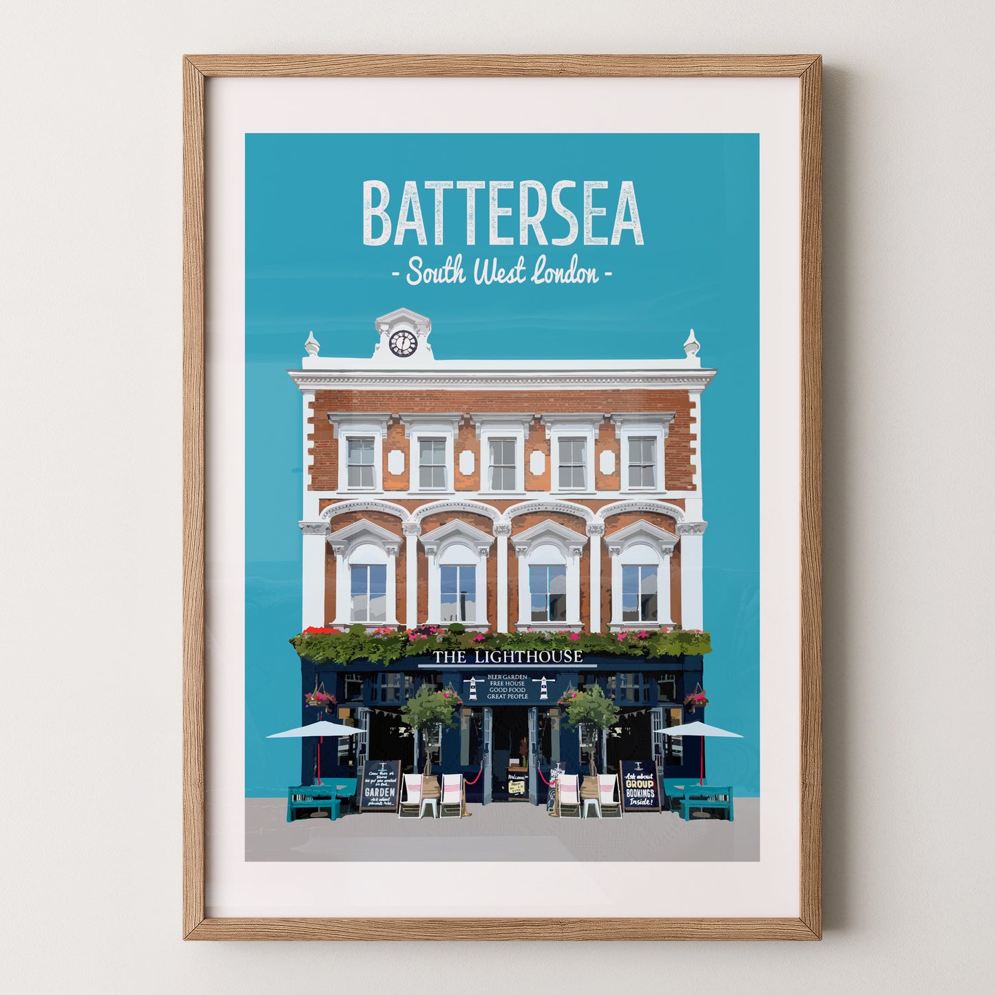 Battersea print, The Lighthouse pub