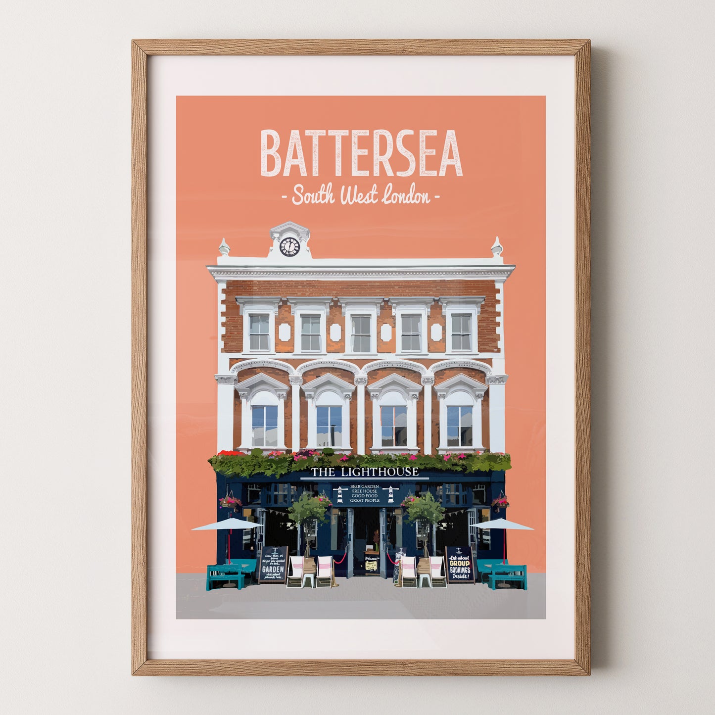 Battersea print, The Lighthouse pub