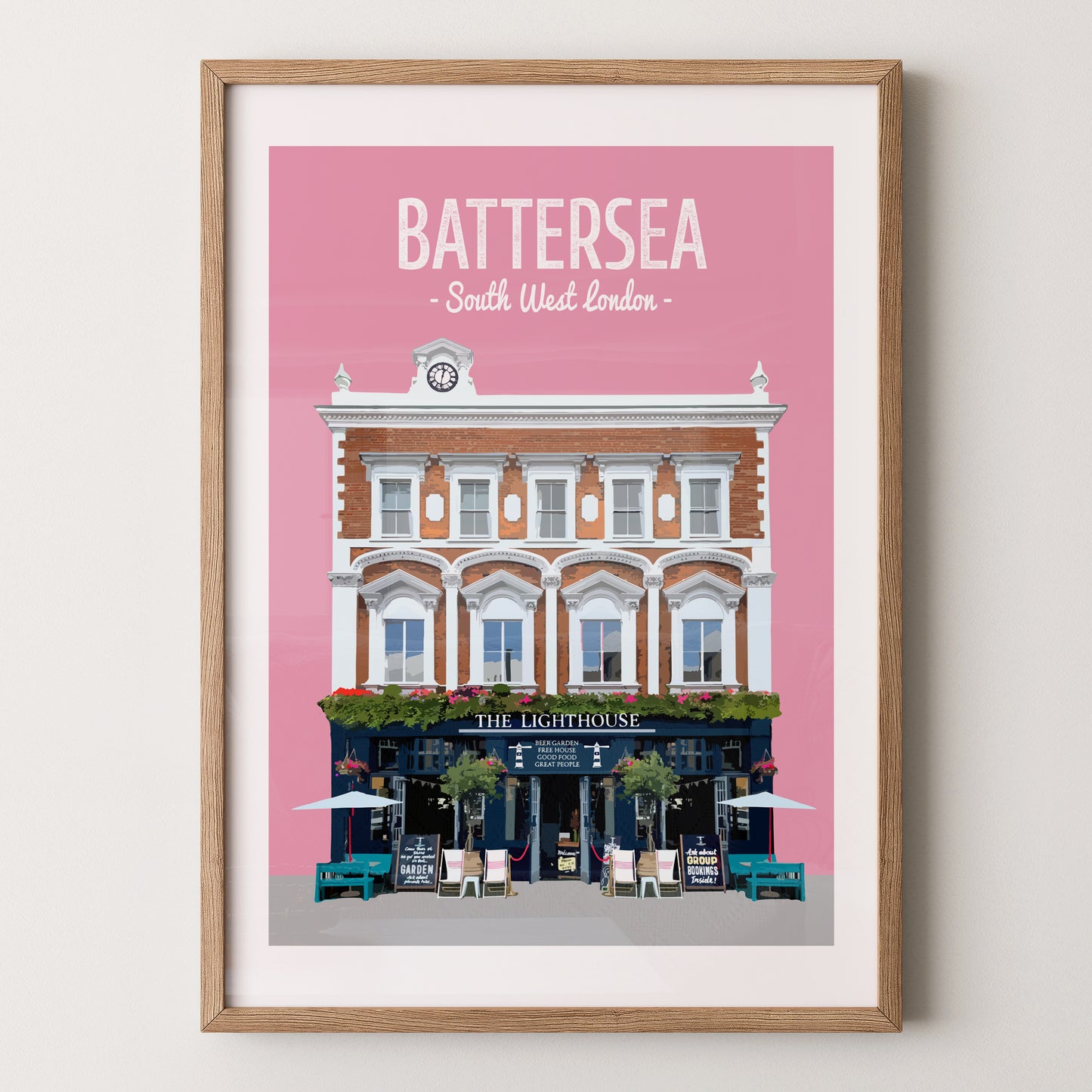 Battersea print, The Lighthouse pub